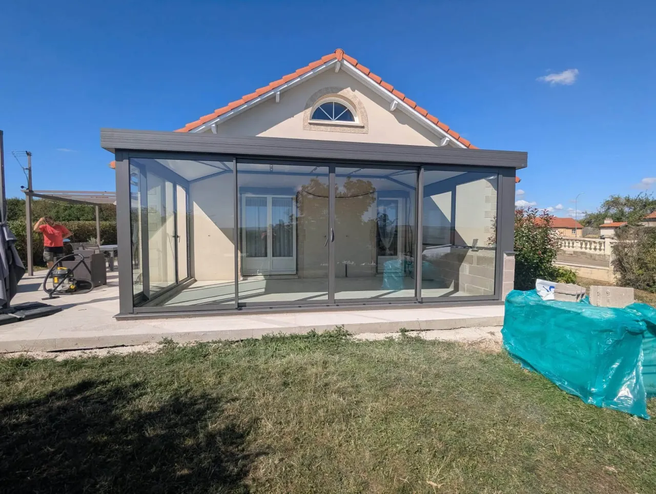 Véranda aluminium avec toiture isolante à Mailly-sur-Seille — vue 5