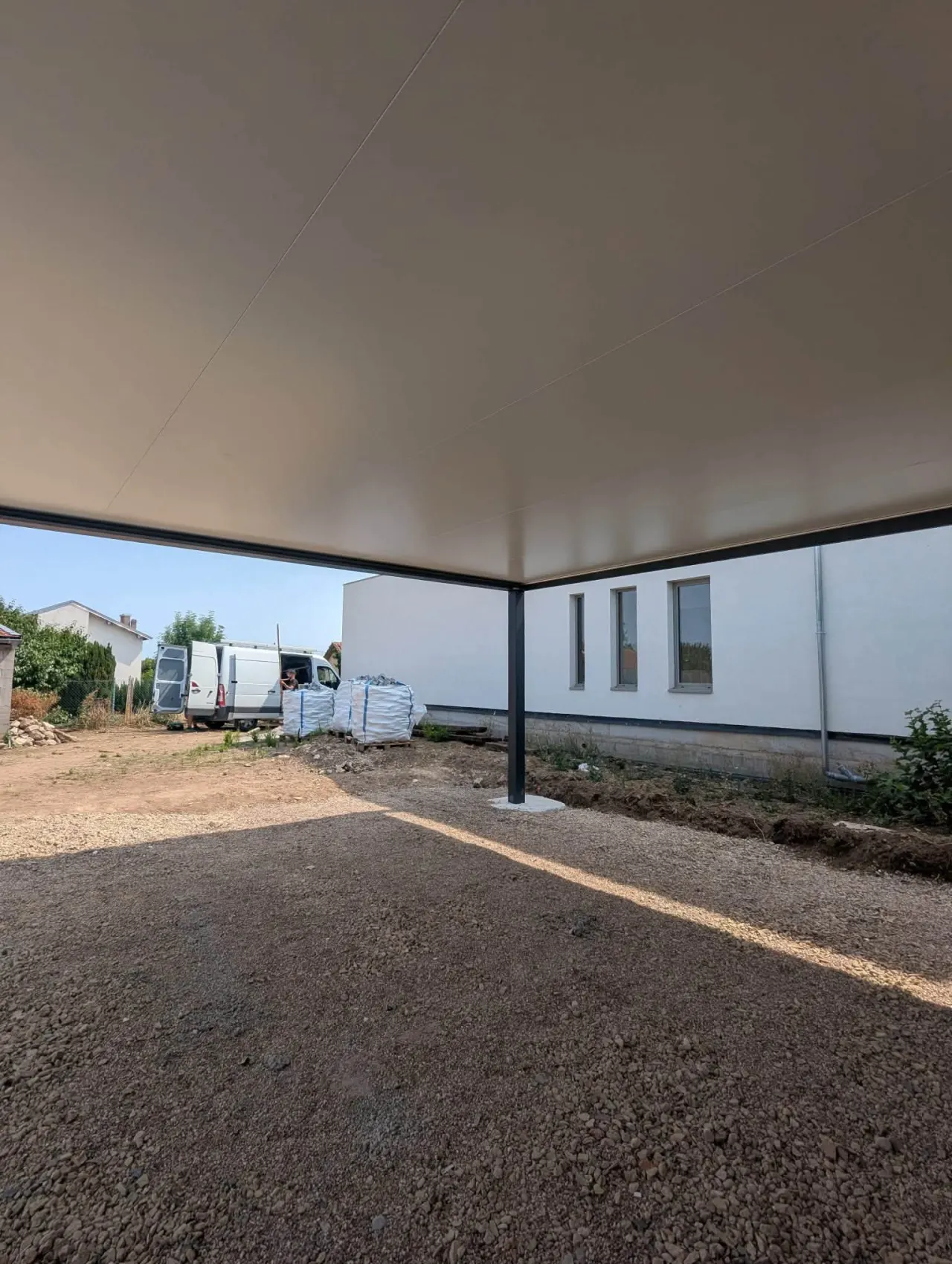 Carport aluminium de 6 m × 6 m à Nomeny — vue 2