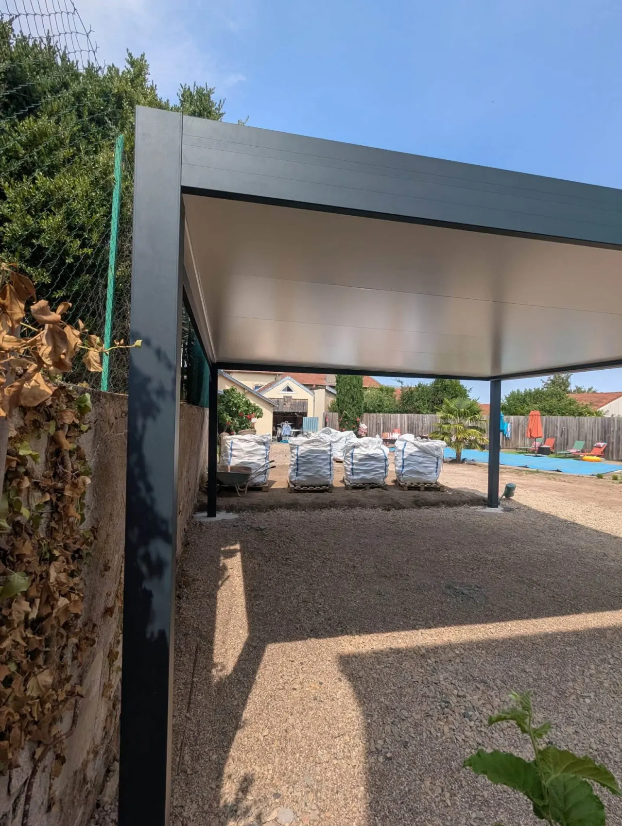 Carport aluminium de 6 m × 6 m à Nomeny — vue 3