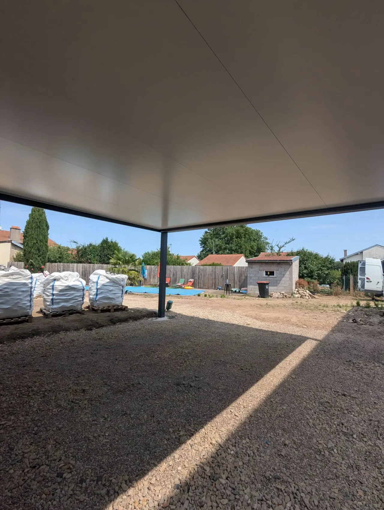 Carport aluminium de 6 m × 6 m à Nomeny — vue 4